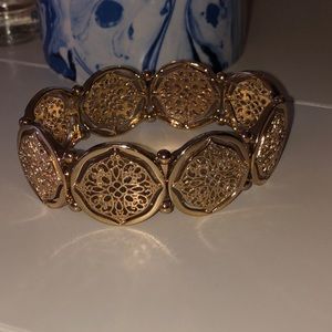 Gold floral bracelet